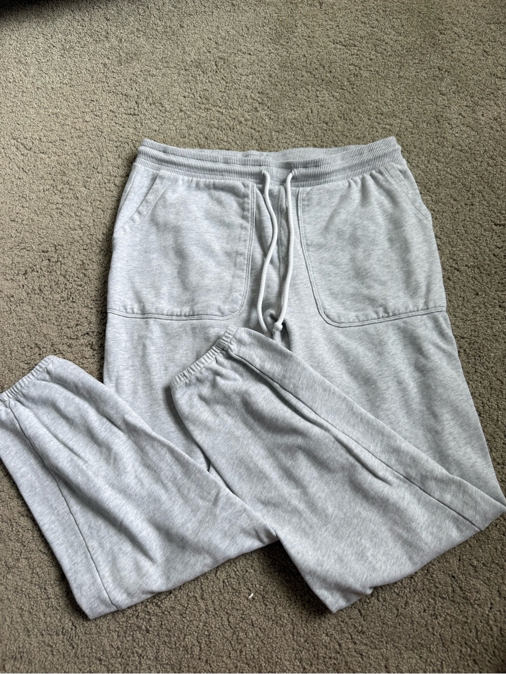 American Eagle Outfitters Light Gray Women's Jogger Pants